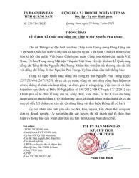 Lễ Quốc tang Tổng Bí thư Nguyễn Phú...